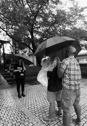 Filming during Typhoon Shan Shan